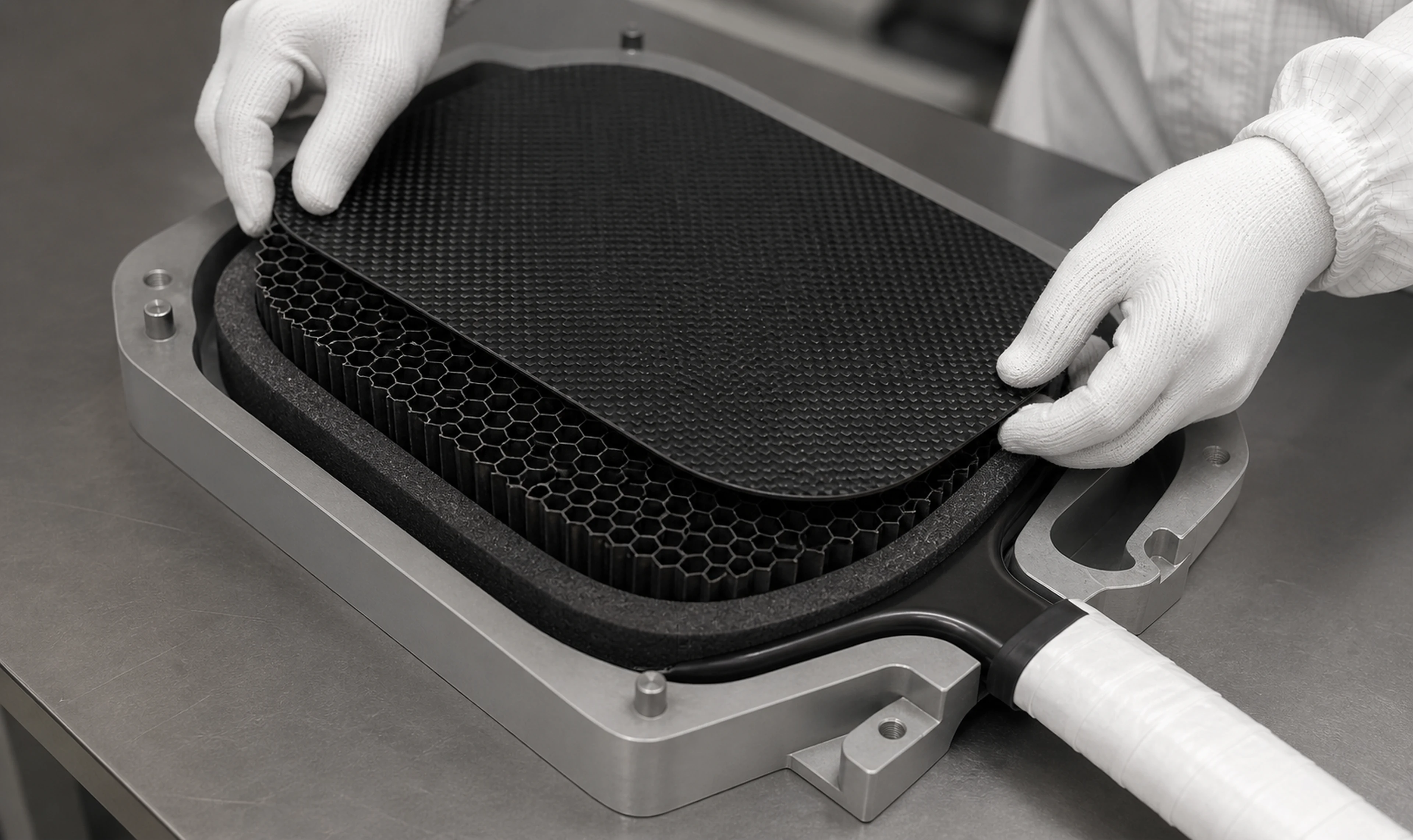 Paddle core and foam perimeter assembly